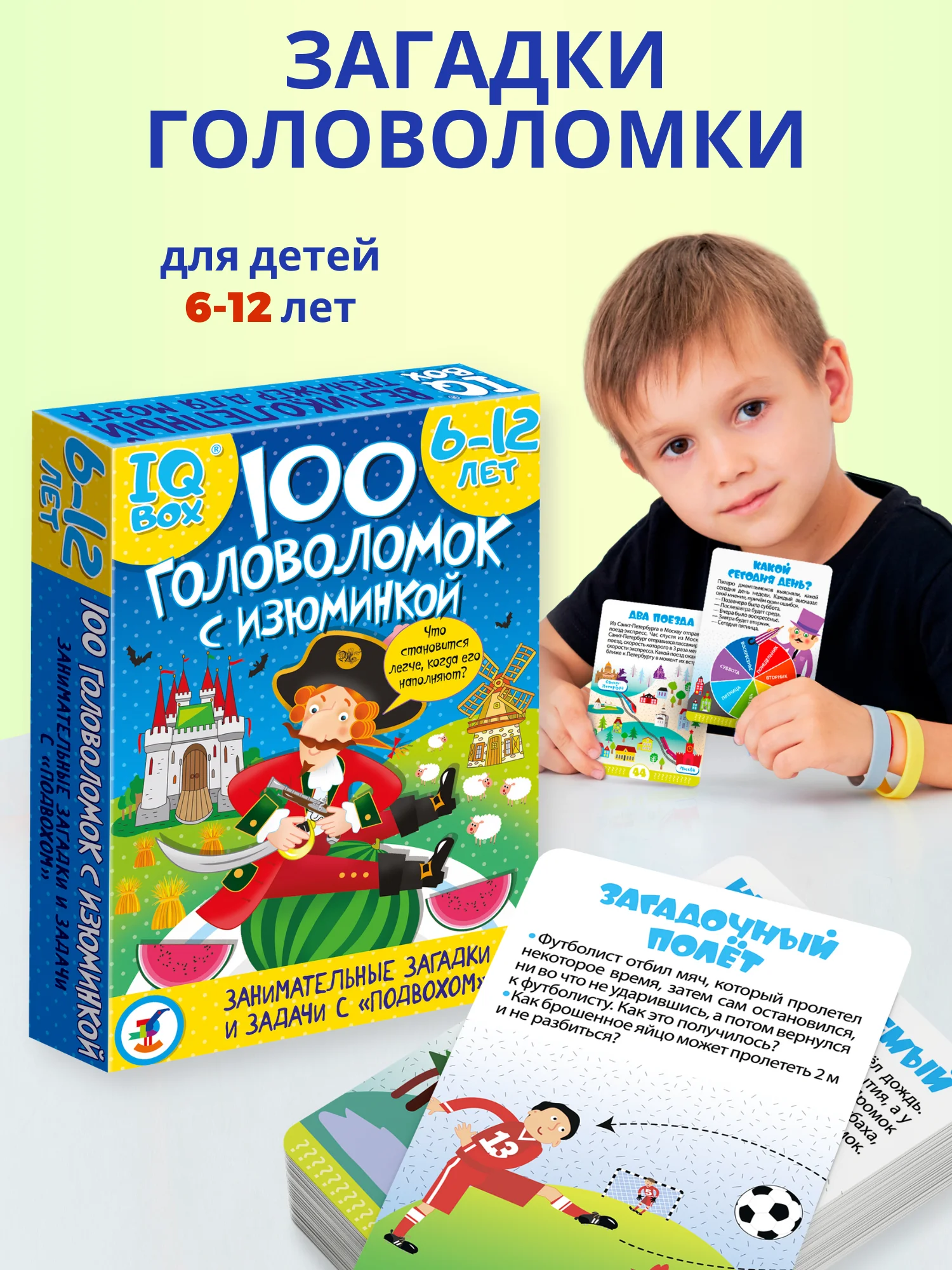100 головоломок с изюминкой IQ Box