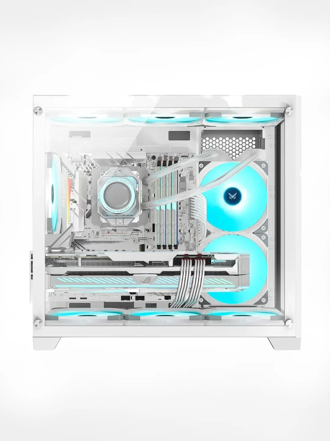 Белый корпус компьютерный Formula Crystal Z5 TG