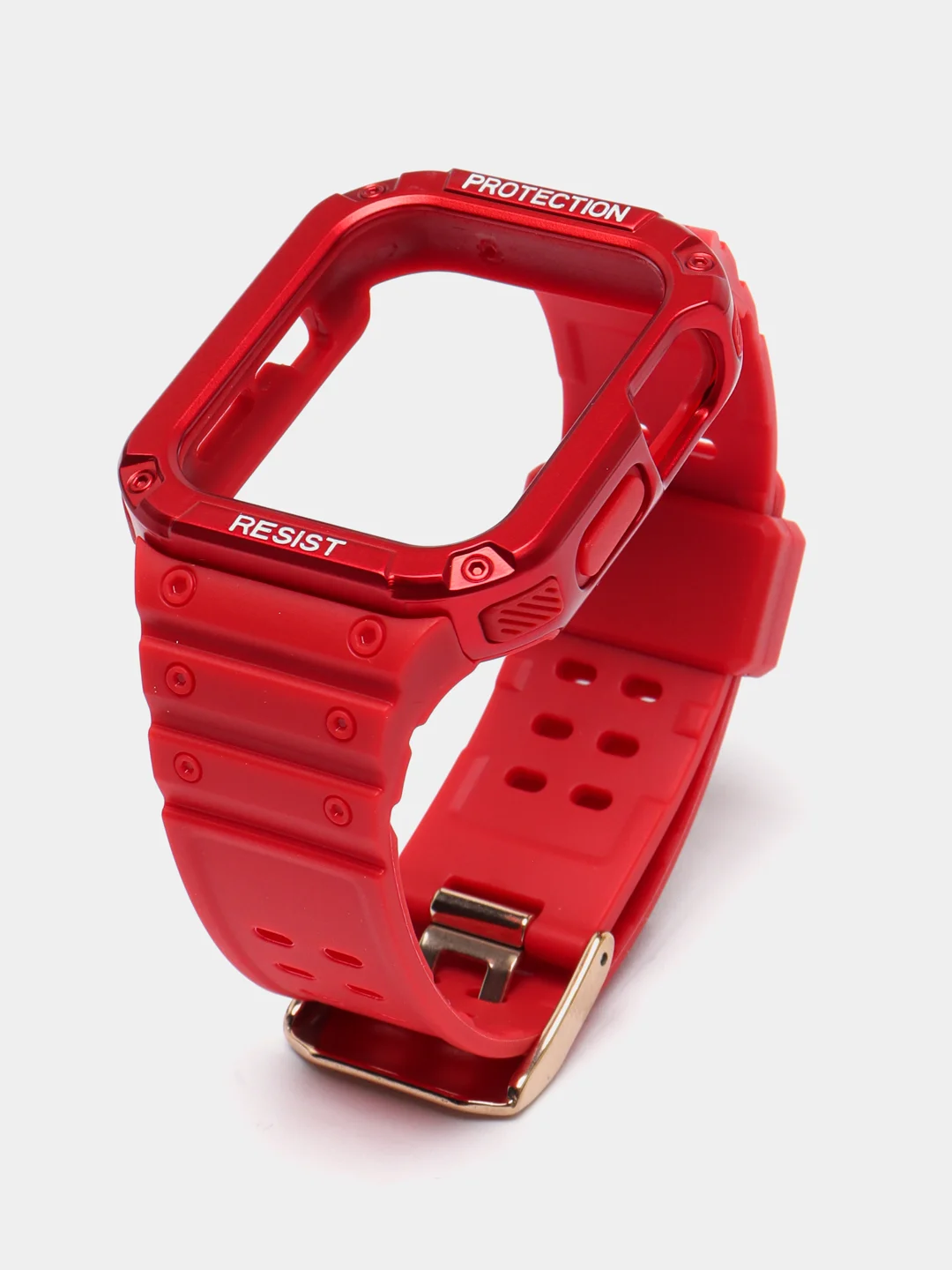 Красный ремешок для Apple Watch, с защитой