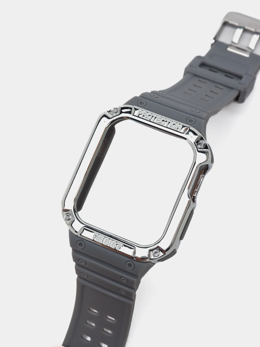 Серый ремешок для Apple Watch, с защитой