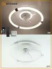 Управляемая потолочная люстра всетодиодная  с пультом Estares FN-LMVIBE 60W+18W,до 20 кв.м