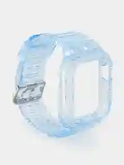 Синий прозрачный ремешок для Apple Watch 38 / 40 / 41 / 42 / 44 mm чехол-бампер
