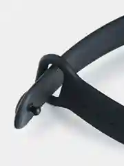 Черный силиконовый ремешок для Xiaomi Mi Band 5/6/7 ксяоми ми бэнд