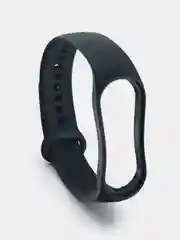Черный силиконовый ремешок для Xiaomi Mi Band 5/6/7 ксяоми ми бэнд