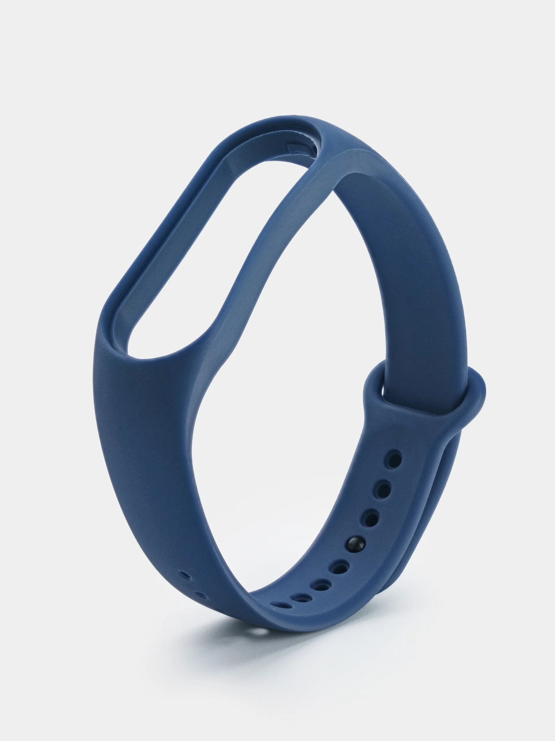Синий силиконовый ремешок для Xiaomi Mi Band 5/6/7 ксяоми ми бэнд