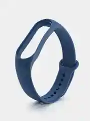 Синий силиконовый ремешок для Xiaomi Mi Band 5/6/7 ксяоми ми бэнд