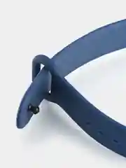 Синий силиконовый ремешок для Xiaomi Mi Band 5/6/7 ксяоми ми бэнд