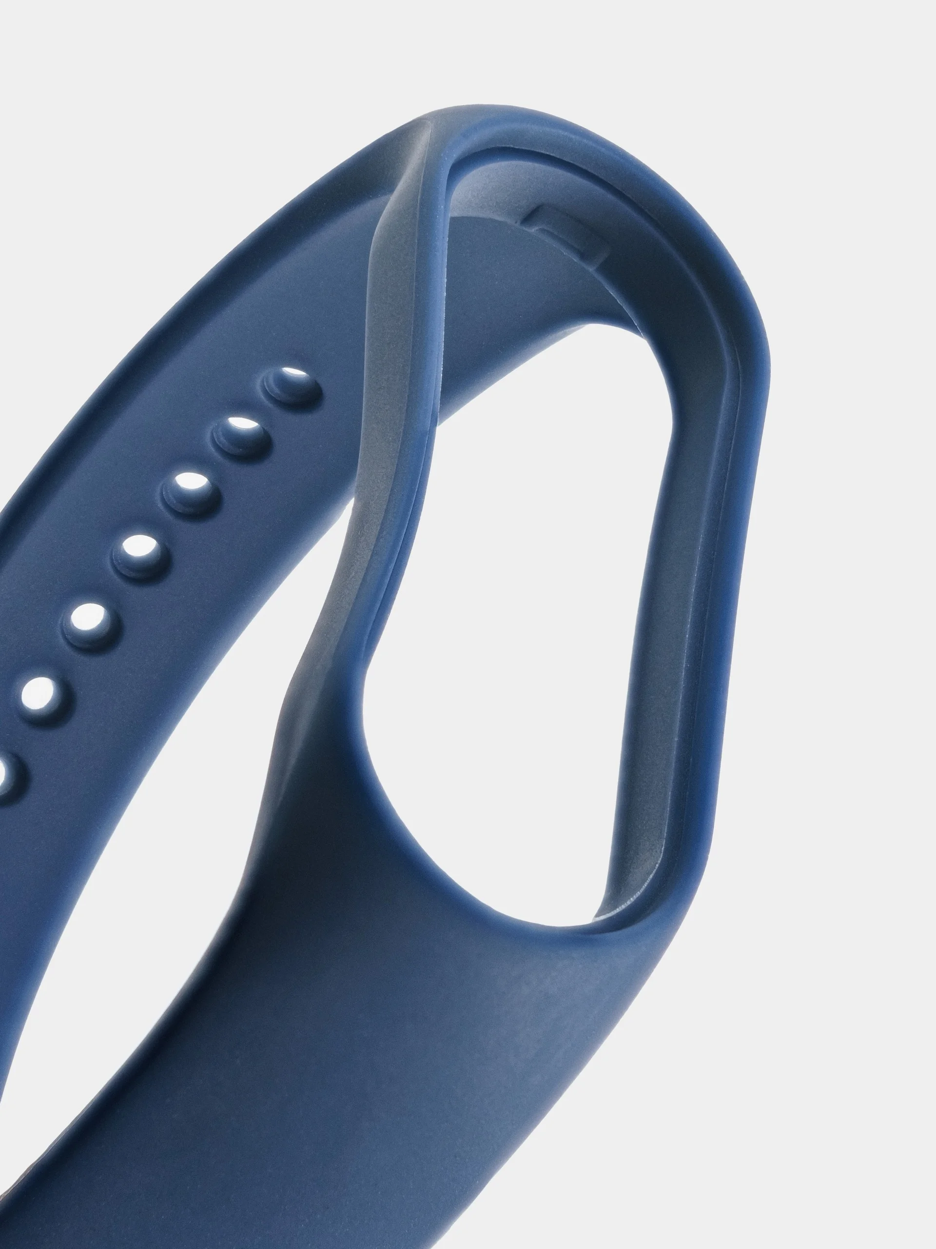 Синий силиконовый ремешок для Xiaomi Mi Band 5/6/7 ксяоми ми бэнд