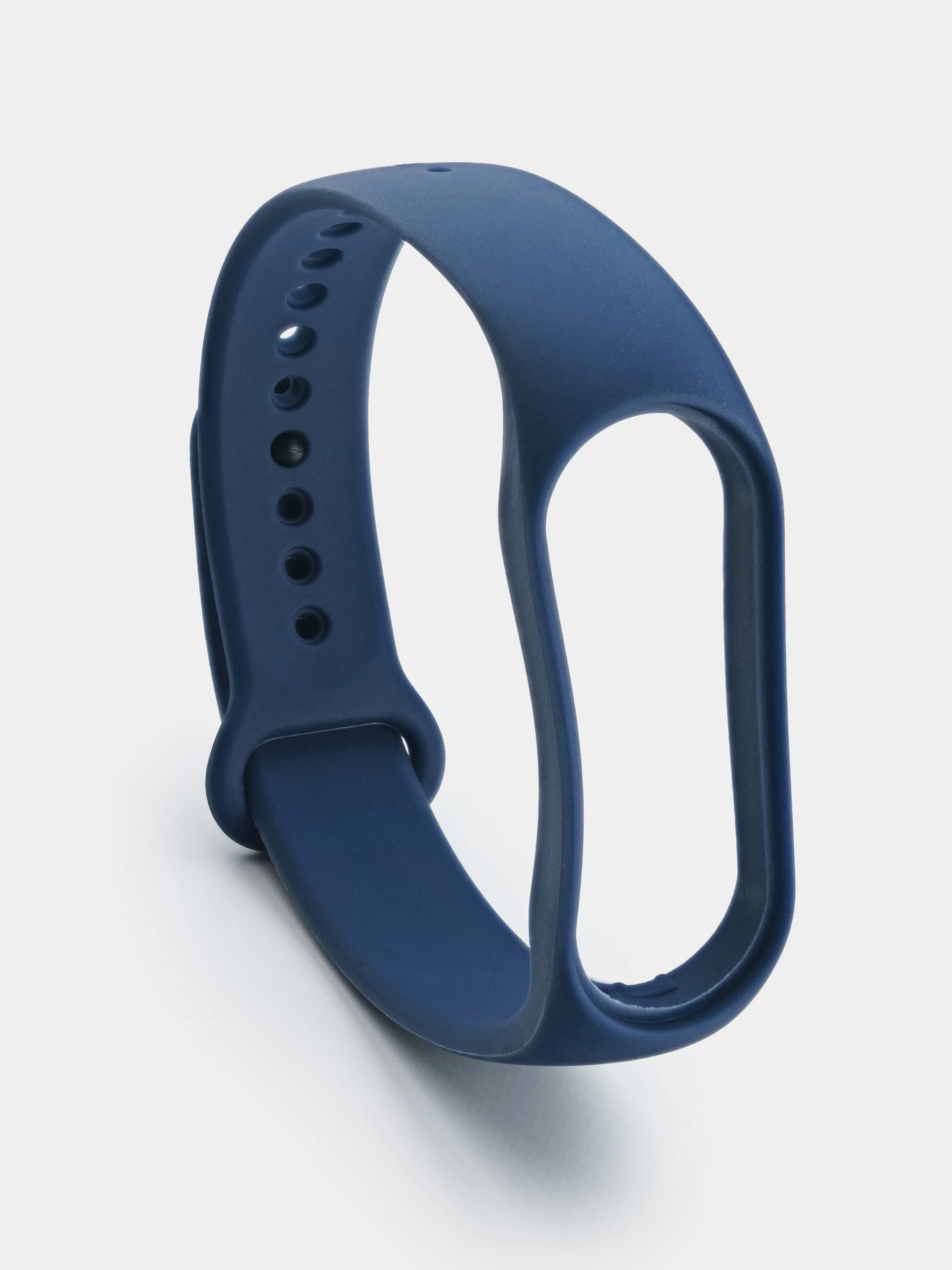 Синий силиконовый ремешок для Xiaomi Mi Band 5/6/7 ксяоми ми бэнд