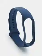 Синий силиконовый ремешок для Xiaomi Mi Band 5/6/7 ксяоми ми бэнд
