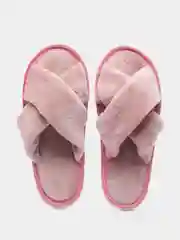 Конфетный тапочки домашние женские, ЖВК/бледно-розовый
