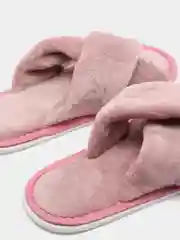 Конфетный тапочки домашние женские, ЖВК/бледно-розовый