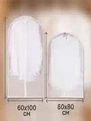 Чехлы для хранения одежды на молнии, 60*80см, 60*100см, 5 шт в комплекте