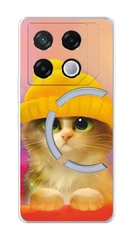 Чехол на Infinix GT 20 Pro / Инфиникс GT 20 Pro прозрачный, с рисунком, защита камеры