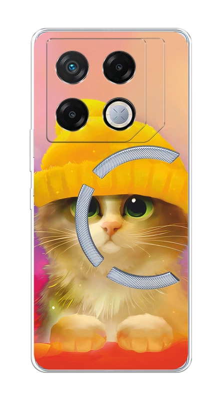 Чехол на Infinix GT 20 Pro / Инфиникс GT 20 Pro прозрачный, с рисунком, защита камеры