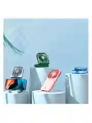 Синий вентилятор портативный, ручной, настольный, карманный, Powerbank