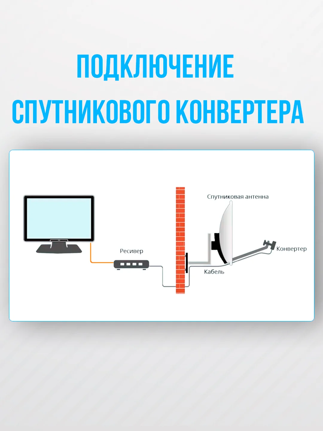 Конвертер спутниковый линейной поляризации DVS-U201 (1 выход, МТС/Телекарта)