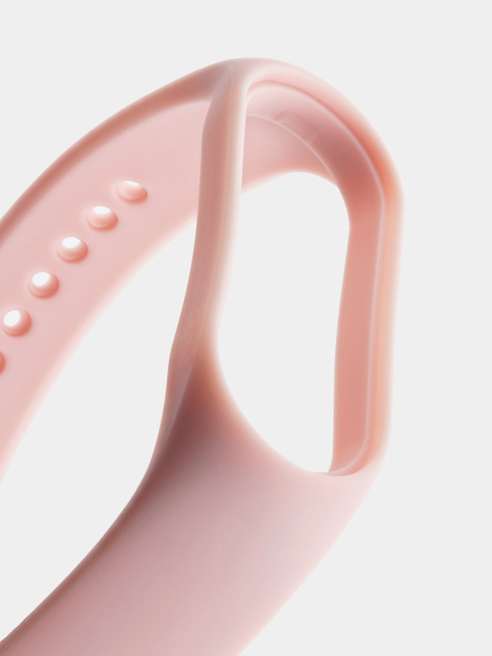 Пудровый силиконовый ремешок для Xiaomi Mi Band 5/6/7 ксяоми ми бэнд