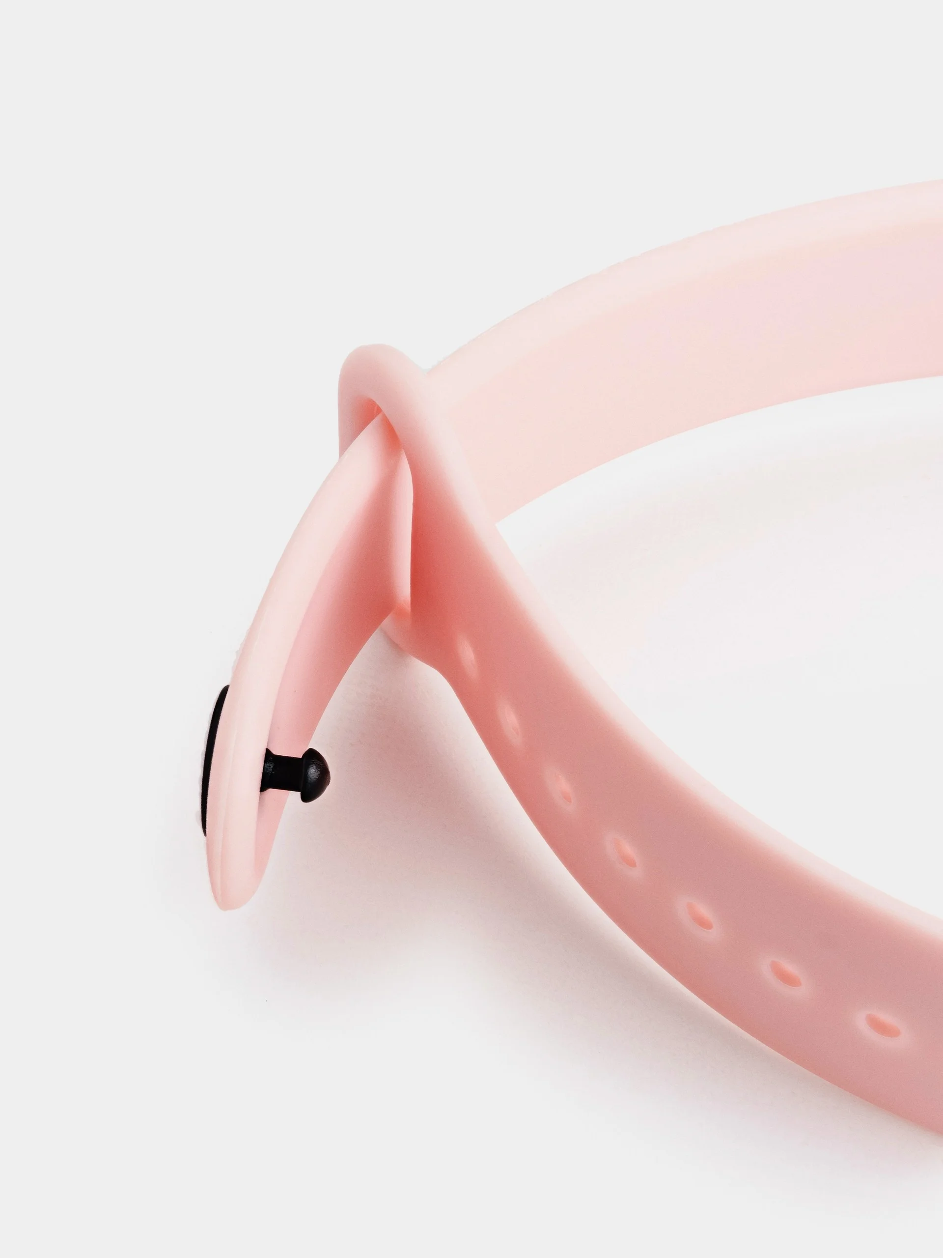 Пудровый силиконовый ремешок для Xiaomi Mi Band 5/6/7 ксяоми ми бэнд