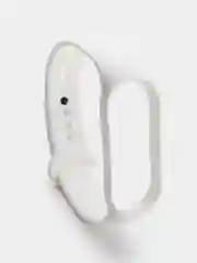 Белый силиконовый ремешок для Xiaomi Mi Band 5/6/7 ксяоми ми бэнд