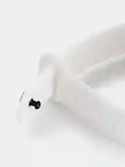 Белый силиконовый ремешок для Xiaomi Mi Band 5/6/7 ксяоми ми бэнд