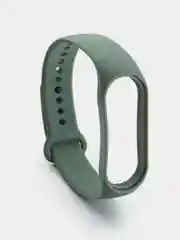 Зелёный хаки силиконовый ремешок для Xiaomi Mi Band 5/6/7 ксяоми ми бэнд