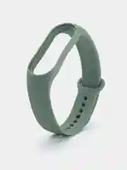 Зелёный хаки силиконовый ремешок для Xiaomi Mi Band 5/6/7 ксяоми ми бэнд
