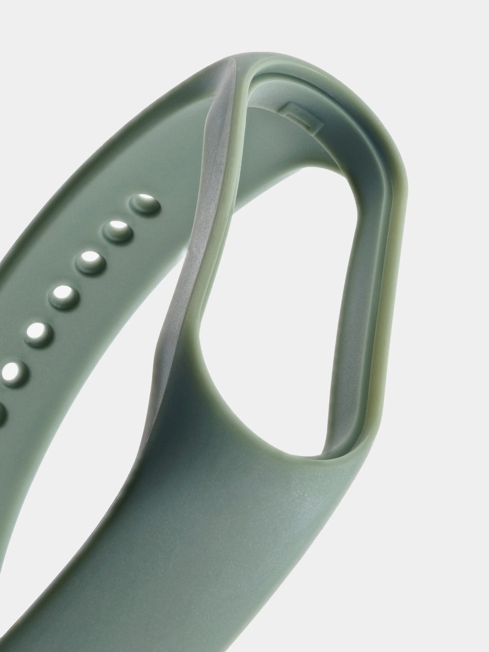 Зелёный хаки силиконовый ремешок для Xiaomi Mi Band 5/6/7 ксяоми ми бэнд