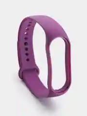 Фиолетовый силиконовый ремешок для Xiaomi Mi Band 5/6/7 ксяоми ми бэнд