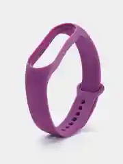 Фиолетовый силиконовый ремешок для Xiaomi Mi Band 5/6/7 ксяоми ми бэнд