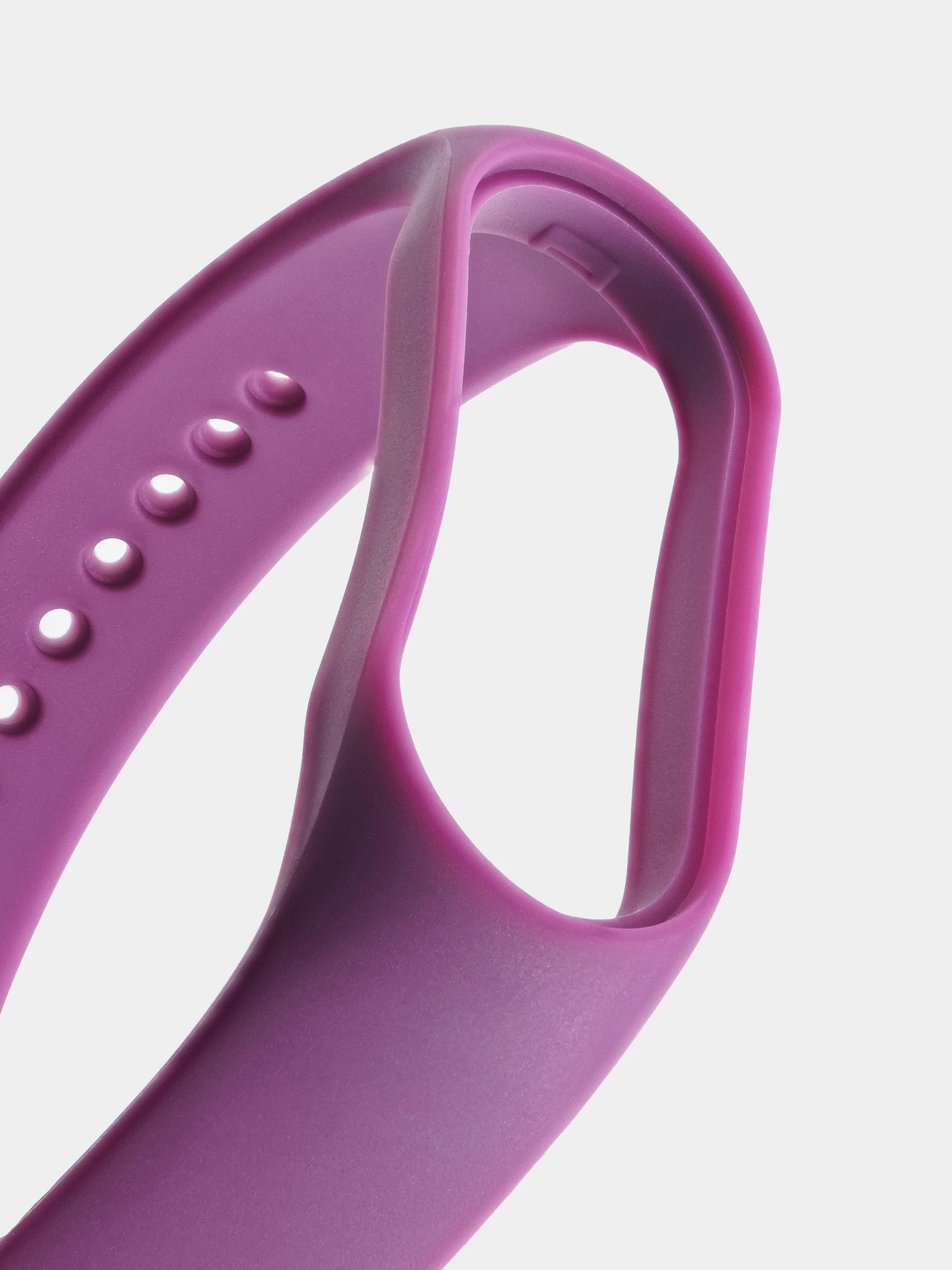 Фиолетовый силиконовый ремешок для Xiaomi Mi Band 5/6/7 ксяоми ми бэнд