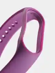 Фиолетовый силиконовый ремешок для Xiaomi Mi Band 5/6/7 ксяоми ми бэнд