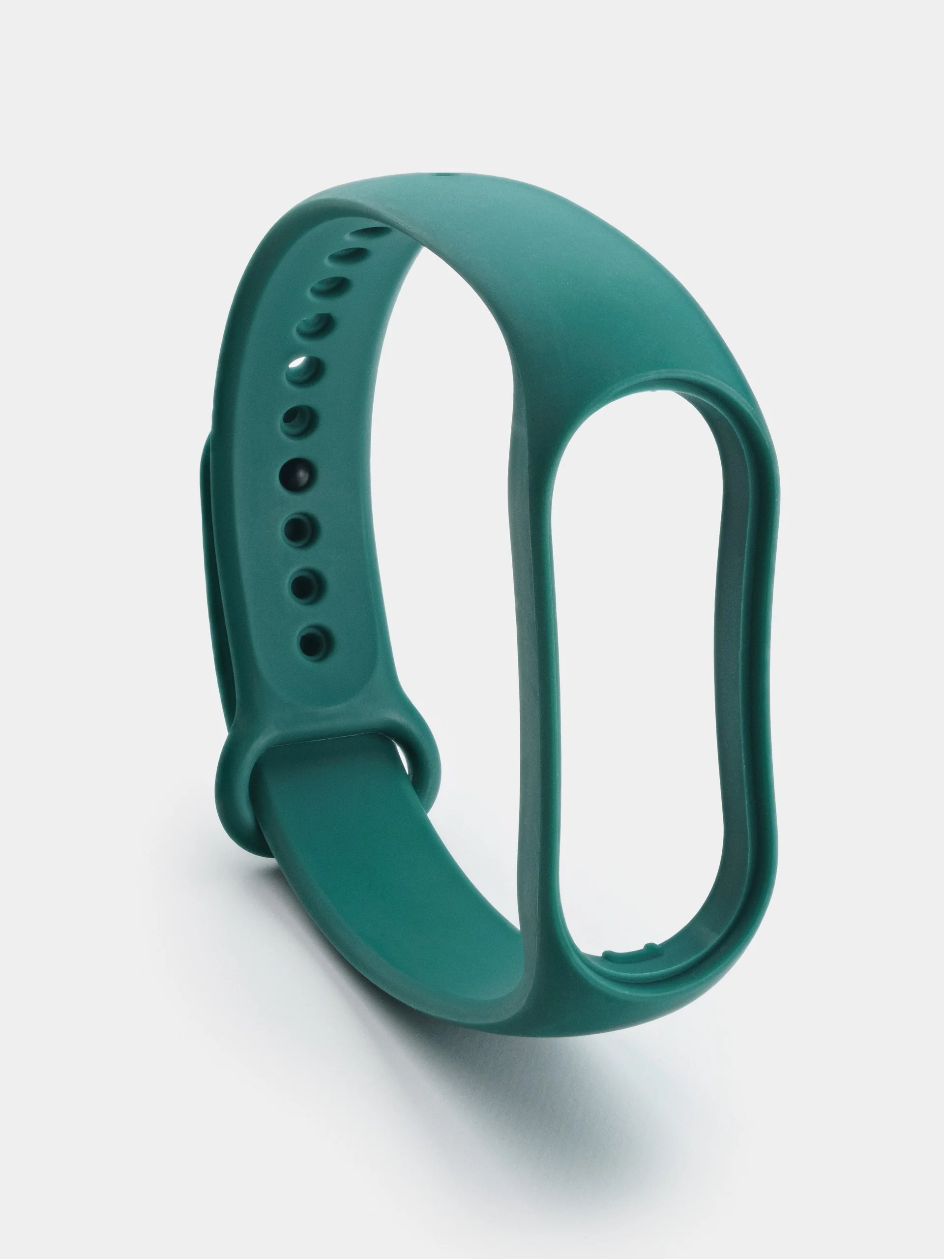 Тёмно-бирюзовый силиконовый ремешок для Xiaomi Mi Band 5/6/7 ксяоми ми бэнд