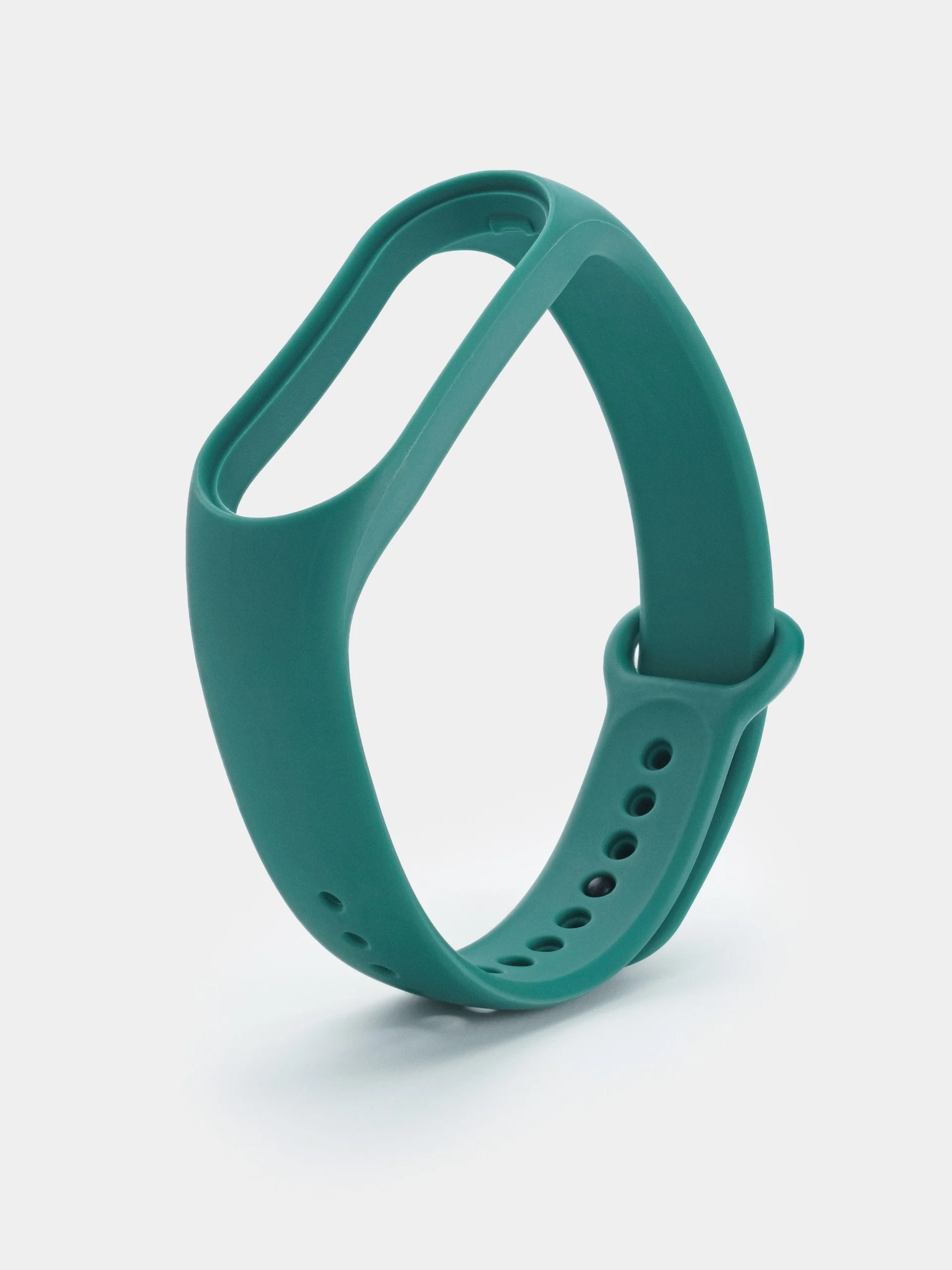 Тёмно-бирюзовый силиконовый ремешок для Xiaomi Mi Band 5/6/7 ксяоми ми бэнд
