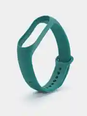 Тёмно-бирюзовый силиконовый ремешок для Xiaomi Mi Band 5/6/7 ксяоми ми бэнд