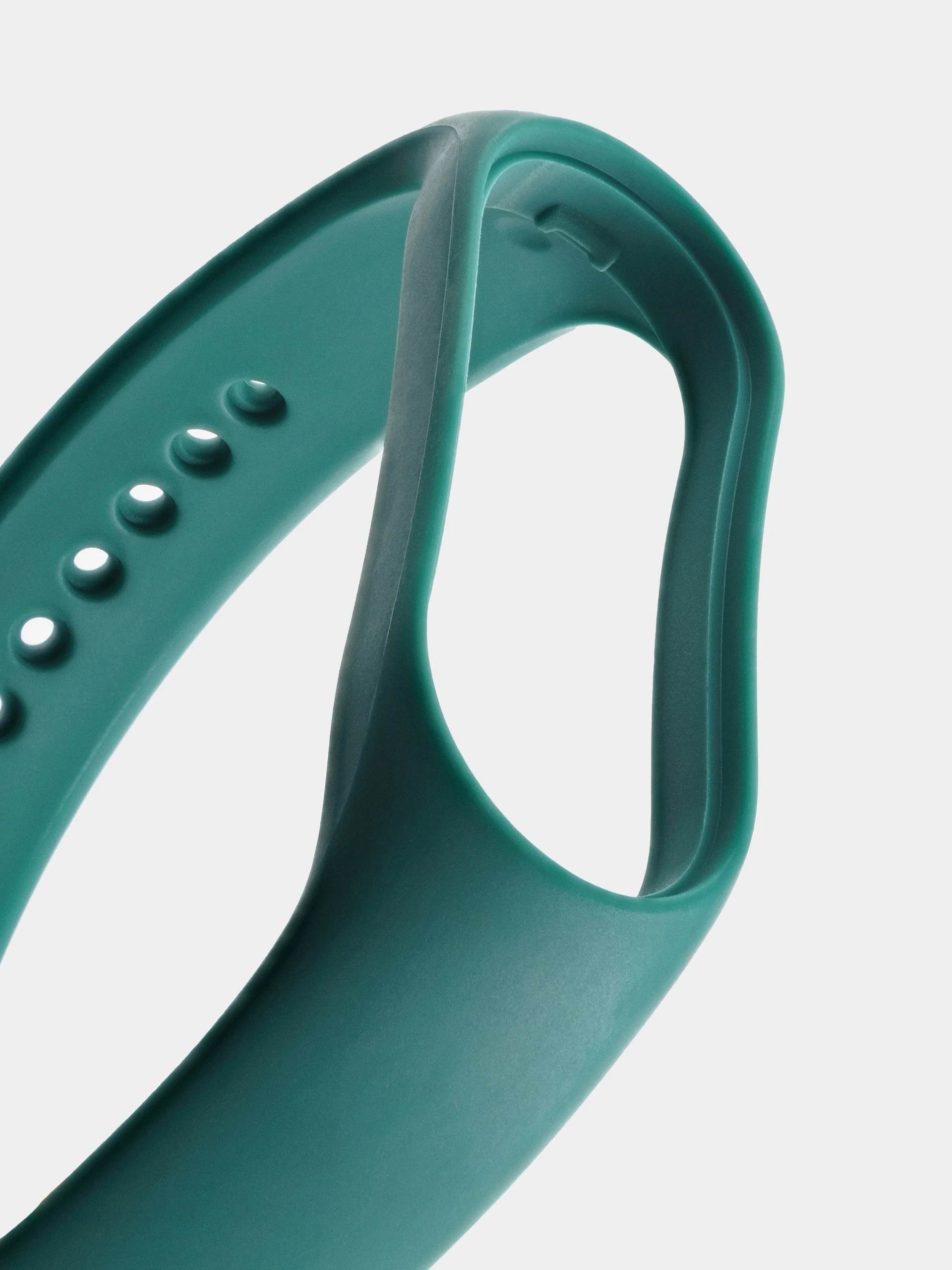 Тёмно-бирюзовый силиконовый ремешок для Xiaomi Mi Band 5/6/7 ксяоми ми бэнд