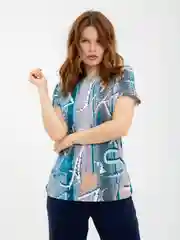 Голубой футболка женская, Lilians