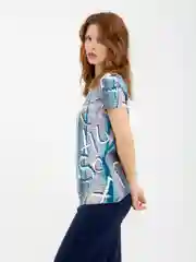 Голубой футболка женская, Lilians
