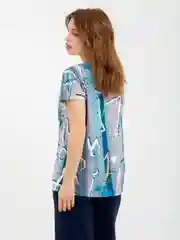 Голубой футболка женская, Lilians