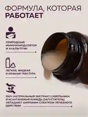 Крем-эмульсия "Сабельник болотный" при болях в спине, артрите, остеохондрозе, 108 трав, 100 г