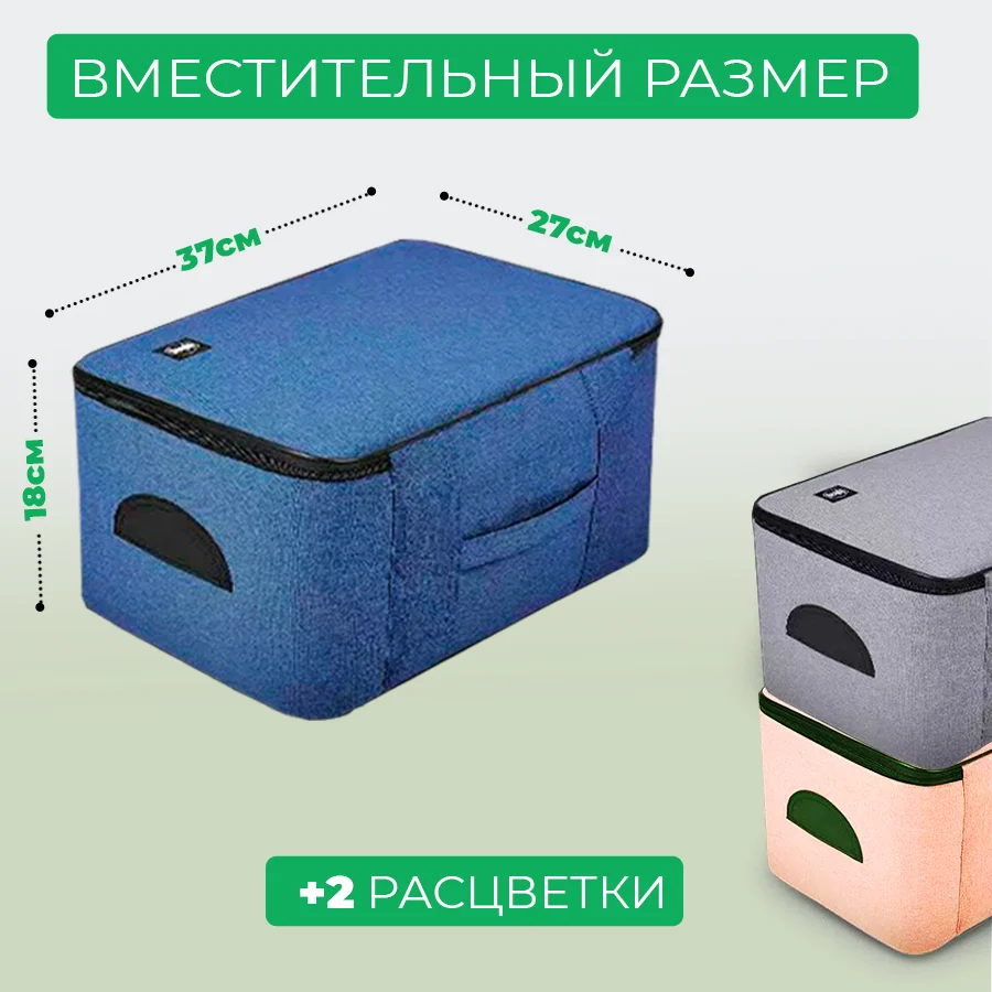 Темно-синий сумка органайзер для хранения документов  с кодовым замком, пятислойный