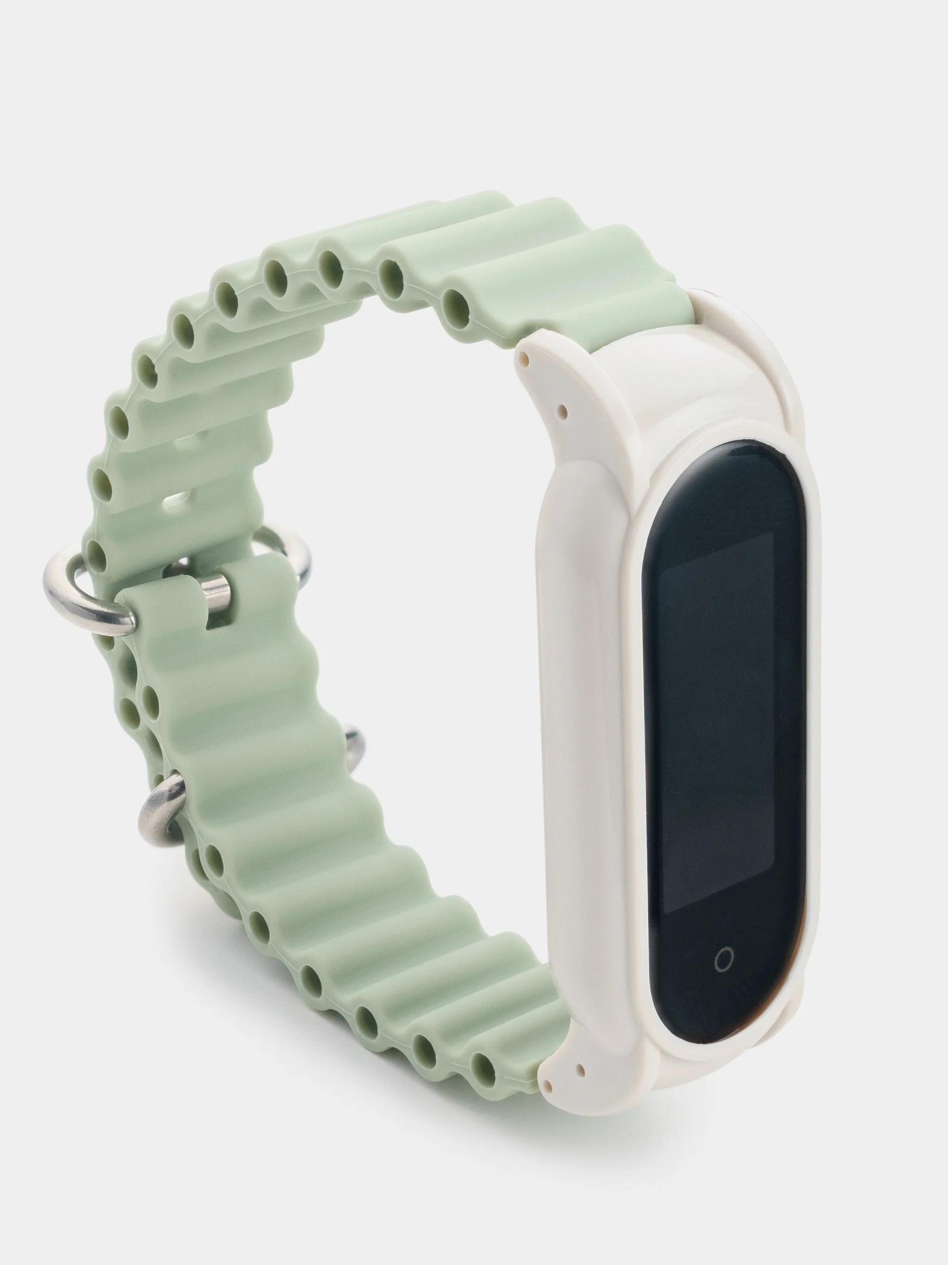 Мятный силиконовый ремешок для Xiaomi Mi Band 3 / 4 / 5 / 6