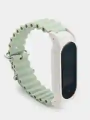 Мятный силиконовый ремешок для Xiaomi Mi Band 3 / 4 / 5 / 6