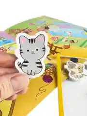 Объемные многоразовые наклейки "Котята", Дрофа-Медиа