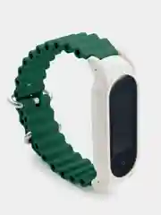 Зеленый силиконовый ремешок для Xiaomi Mi Band 3 / 4 / 5 / 6