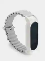 Серый силиконовый ремешок для Xiaomi Mi Band 3 / 4 / 5 / 6