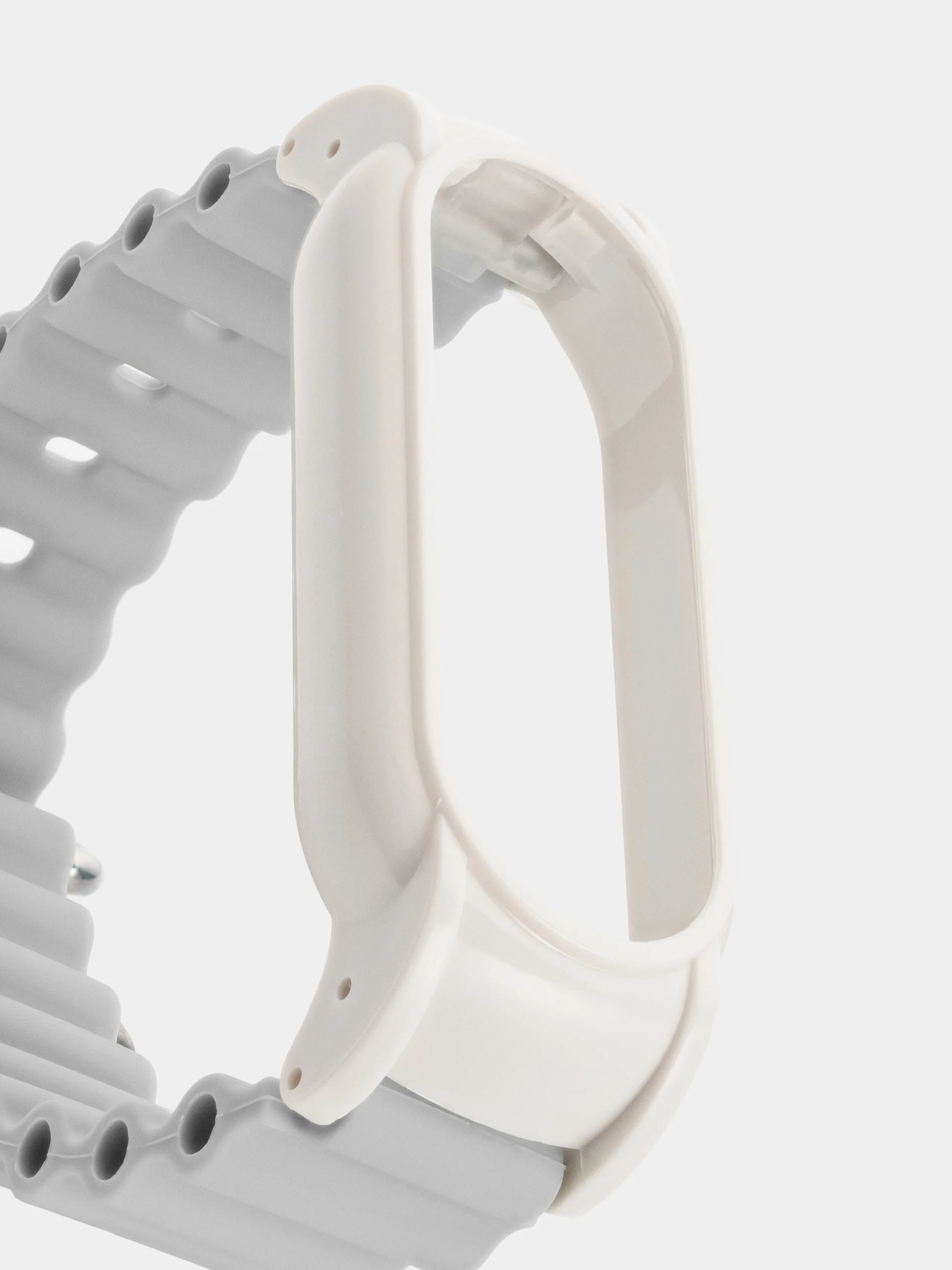 Серый силиконовый ремешок для Xiaomi Mi Band 3 / 4 / 5 / 6
