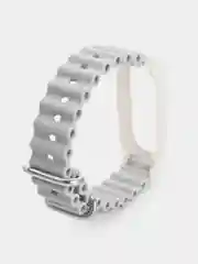 Серый силиконовый ремешок для Xiaomi Mi Band 3 / 4 / 5 / 6