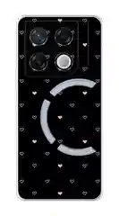 Коралловый меланж чехол на Infinix GT 20 Pro / Инфиникс GT 20 Pro прозрачный, с рисунком, защита камеры