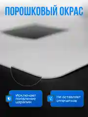Полка кронштейн для тв приставки, роутера, пульта WALL SHELF-S белая